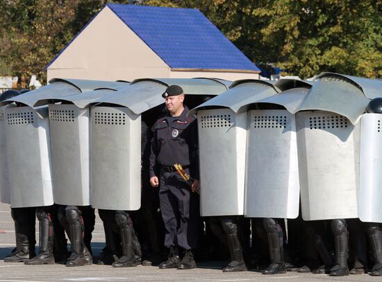Moscow police sports festival