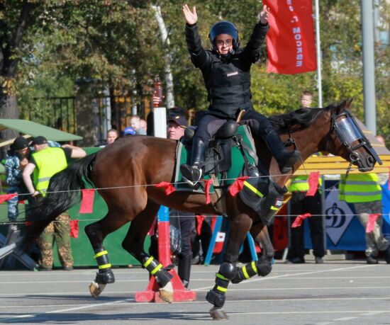 Moscow police sports festival