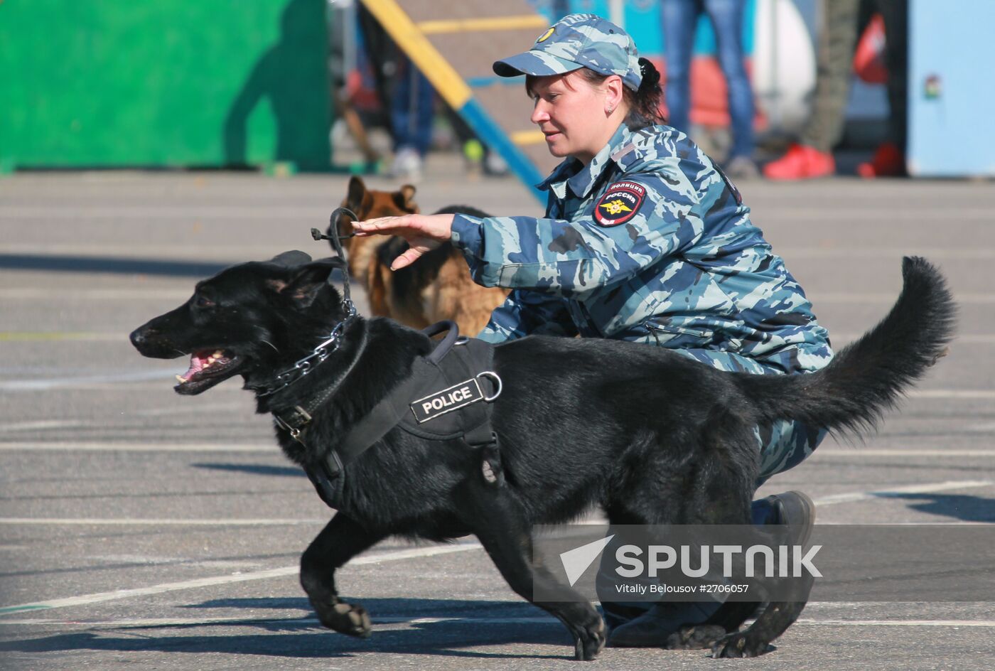 Moscow police sports festival