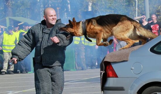Moscow police sports festival