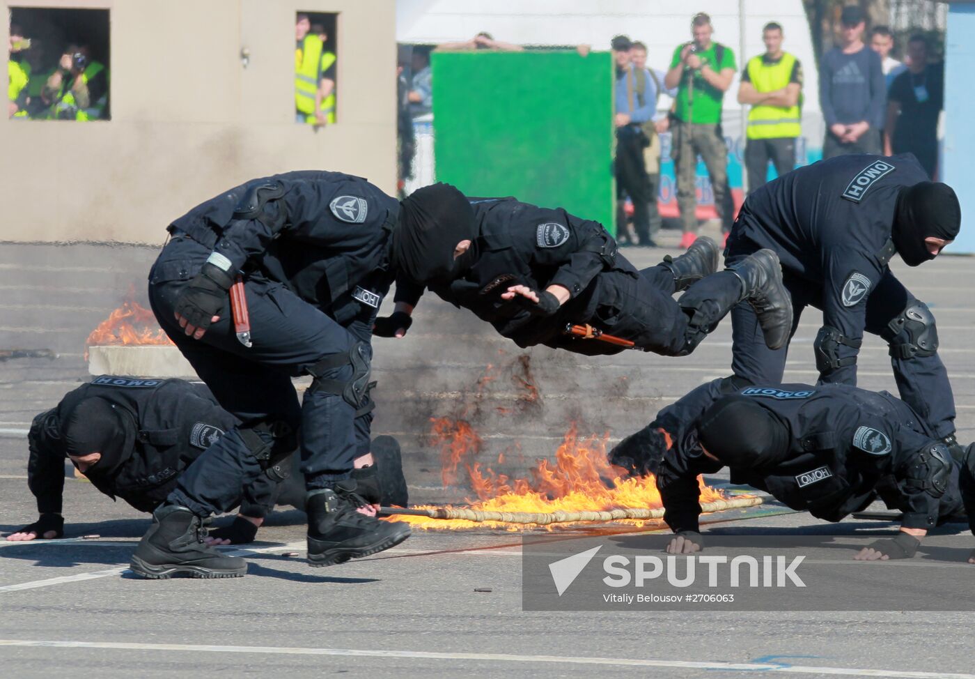 Moscow police sports festival