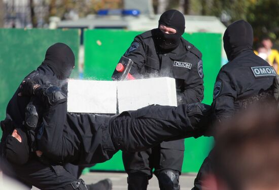 Moscow police sports festival