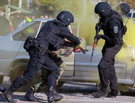 Moscow police sports festival