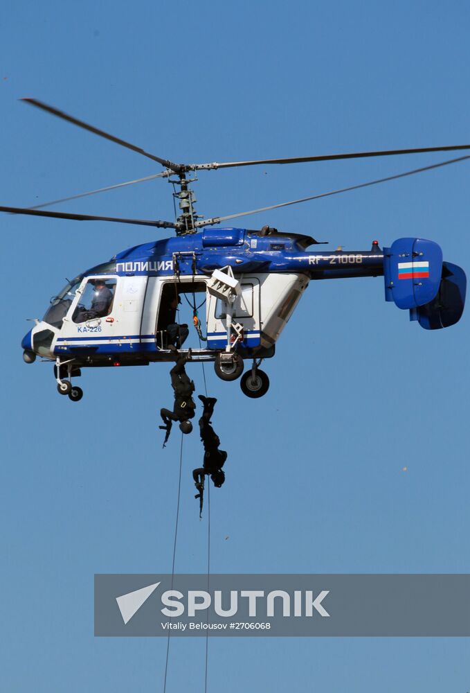 Moscow police sports festival