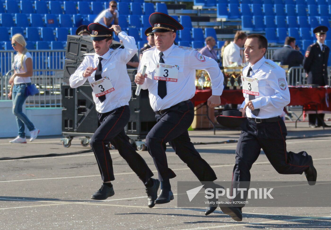 Moscow police sports festival