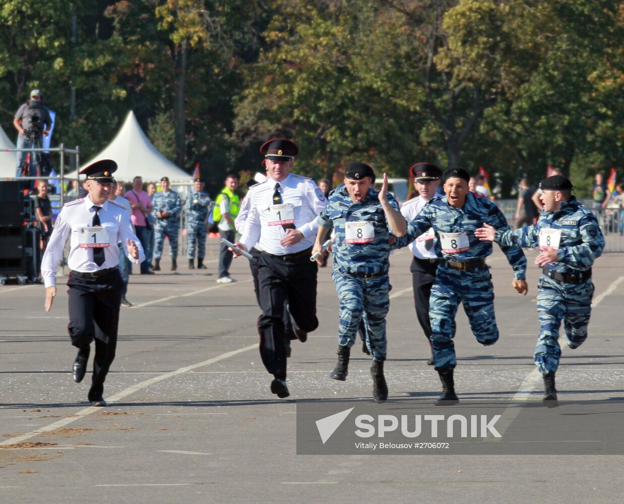 Moscow police sports festival