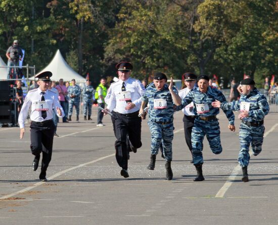 Moscow police sports festival