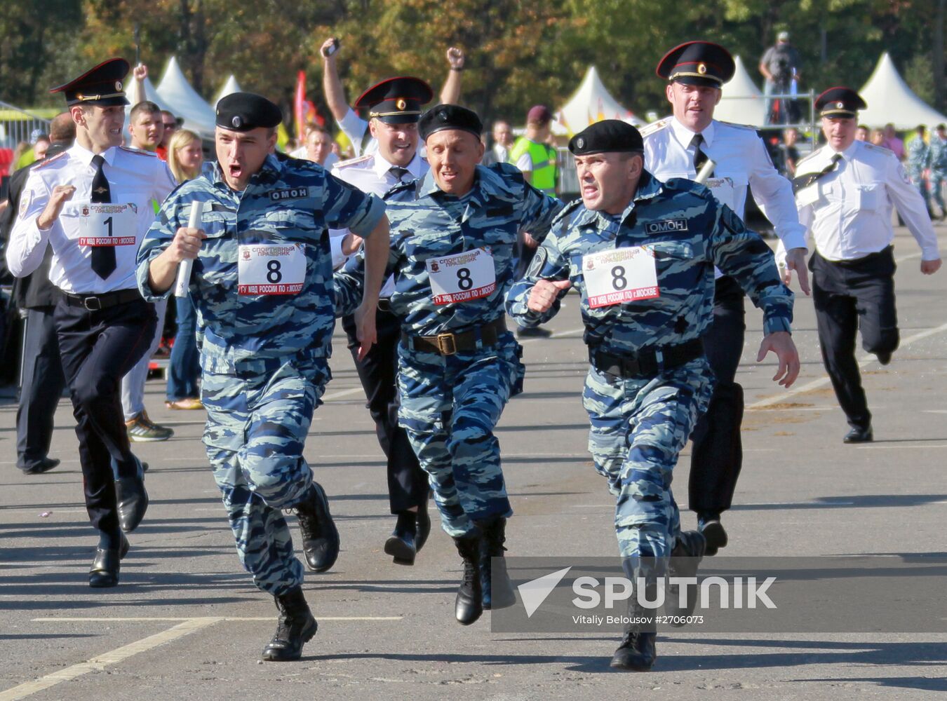 Moscow police sports festival