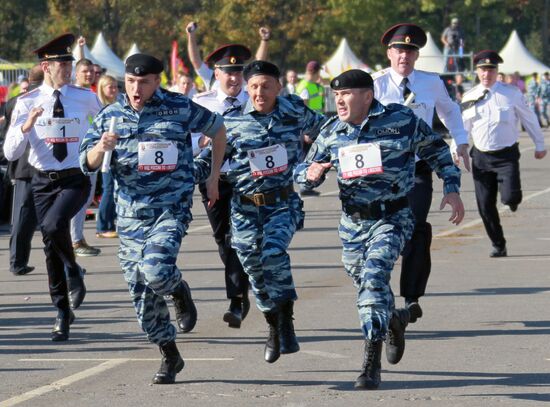 Moscow police sports festival