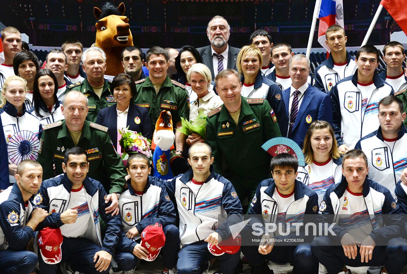 Farewell ceremony for Russian Armed Forces team leaving for the 6th Military World Games
