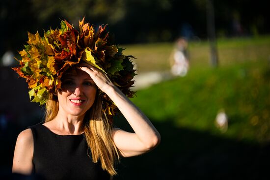 Moscow enjoys warm weather