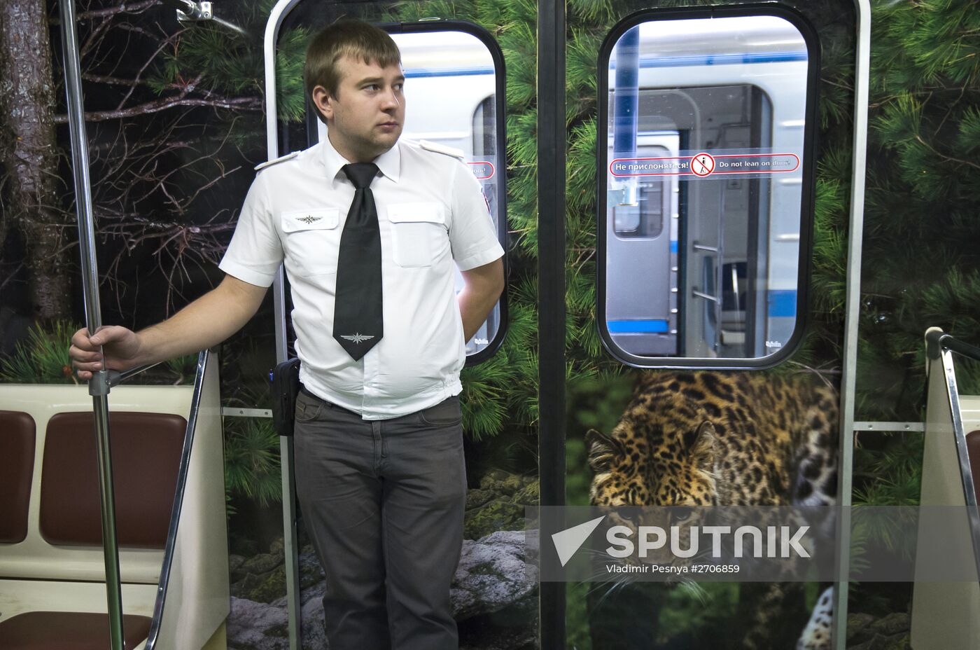 Presentation of Striped Express metro train