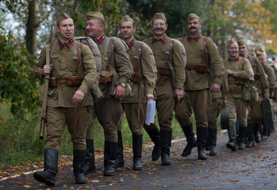 Military historical festival in Leningrad region