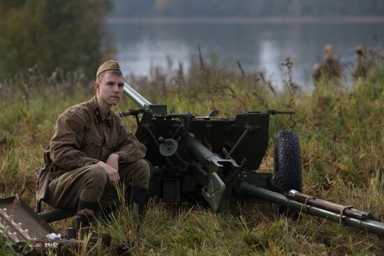 Military historical festival in Leningrad region