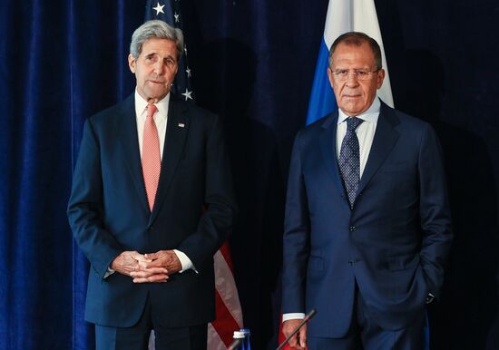 Russian Foreign Minister Sergei Lavrov conducts meetings in New York