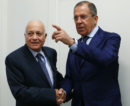 Russian Foreign Minister Sergei Lavrov conducts meetings in New York