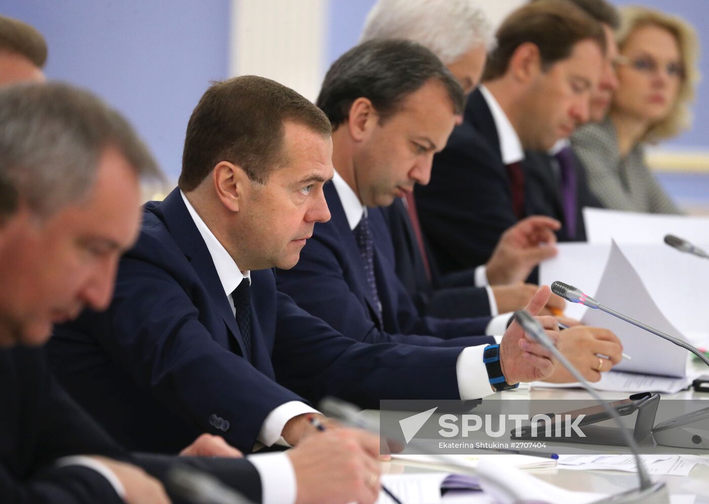 Russian Prime Minister Dmitry Medvedev chairs meeting on state corporations and companies with state participation
