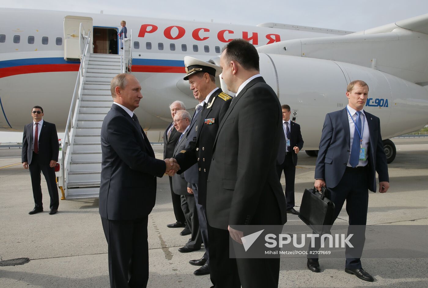 Russian President Vladimir Putin takes part in UN General Assembly's 70th session