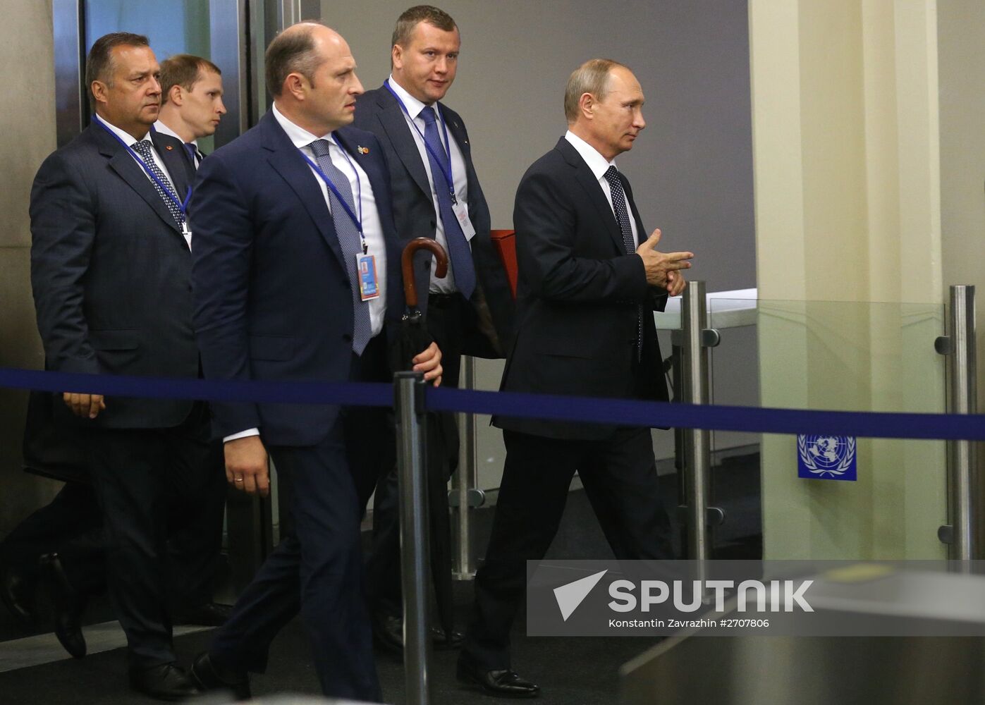 Russian President V.Putin takes part in UN General Assembly's 70th session