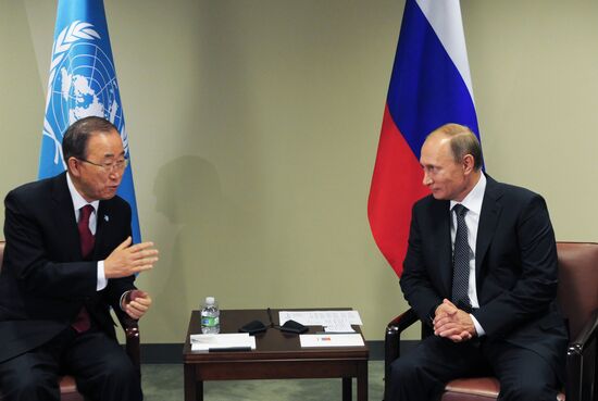 Russian President V.Putin takes part in UN General Assembly's 70th session