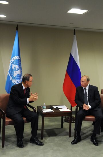 Russian President V.Putin takes part in UN General Assembly's 70th session