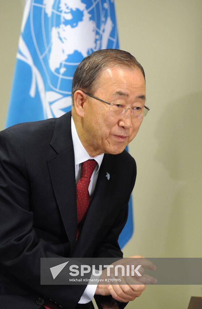 Russian President V.Putin takes part in UN General Assembly's 70th session