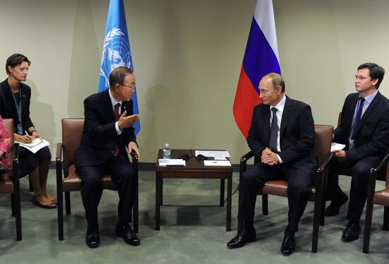 Russian President V.Putin takes part in UN General Assembly's 70th session