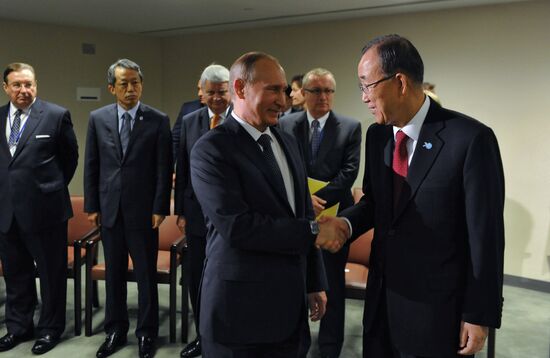 Russian President V.Putin takes part in UN General Assembly's 70th session