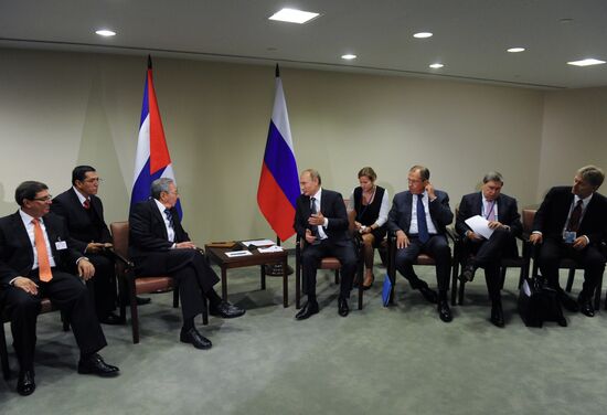 Russian President V.Putin takes part in UN General Assembly's 70th session