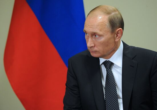 Russian President V.Putin takes part in UN General Assembly's 70th session