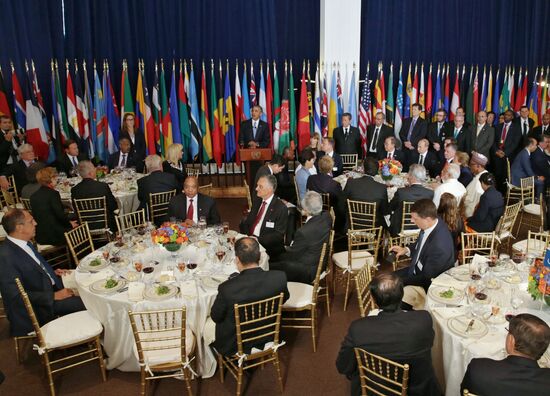 Russian President V.Putin takes part in UN General Assembly's 70th session