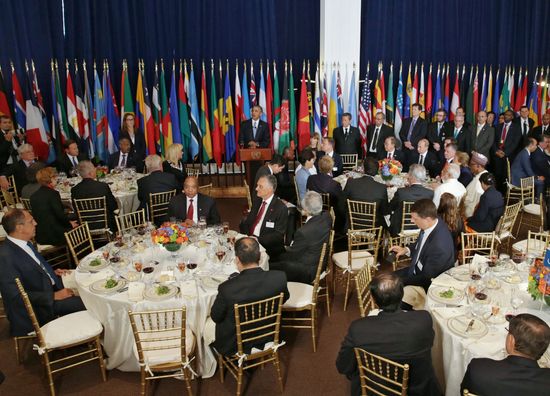 Russian President V.Putin takes part in UN General Assembly's 70th session