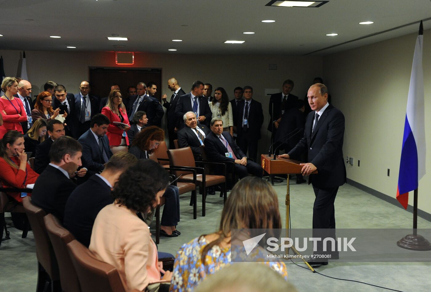 Russian President Vladimir Putin attends 70th UN General Assembly session