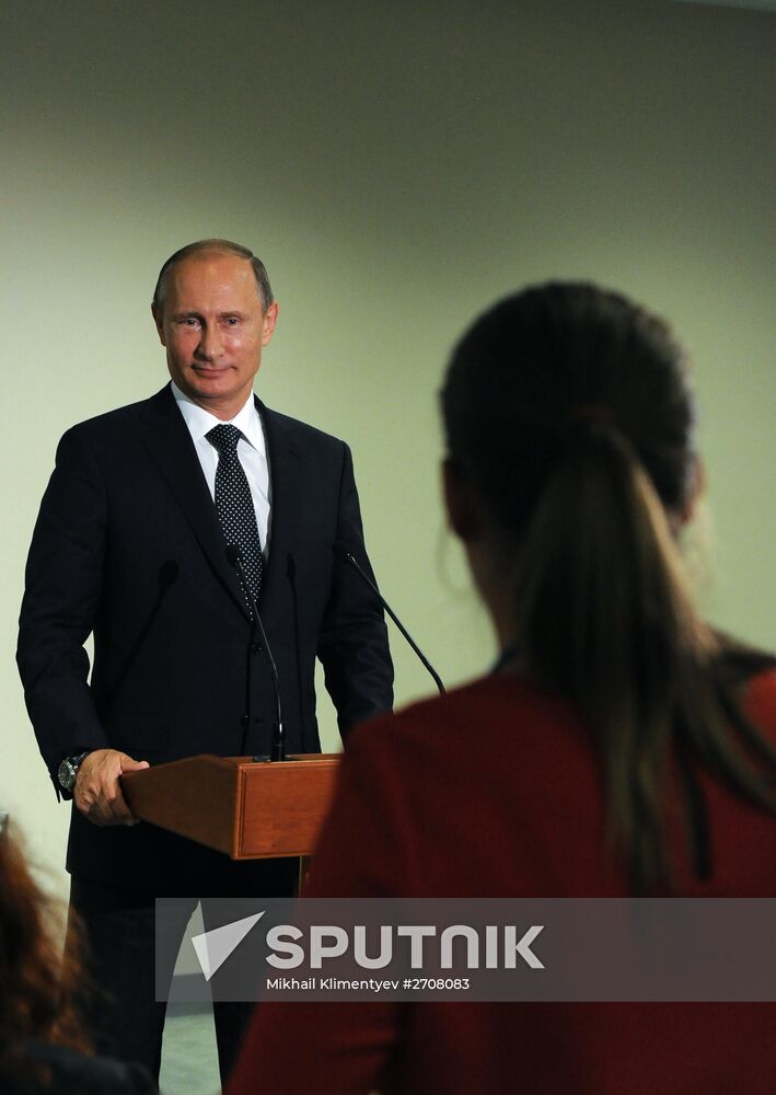 Russian President Vladimir Putin attends 70th UN General Assembly session