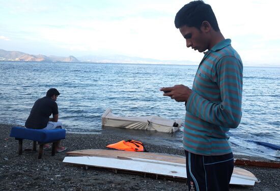 Refugee camp on Kos island, Greece
