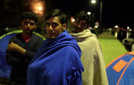 Refugee camp on Kos island, Greece