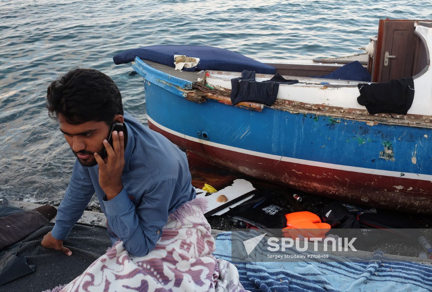 Refugee camp on Kos island, Greece