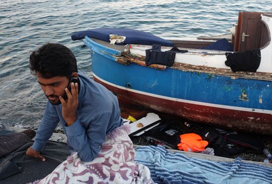 Refugee camp on Kos island, Greece