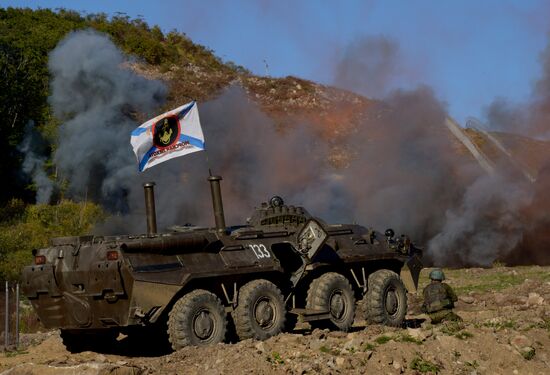 Drill of Pacific Fleet anti-terrorist forces in Primorye Territory