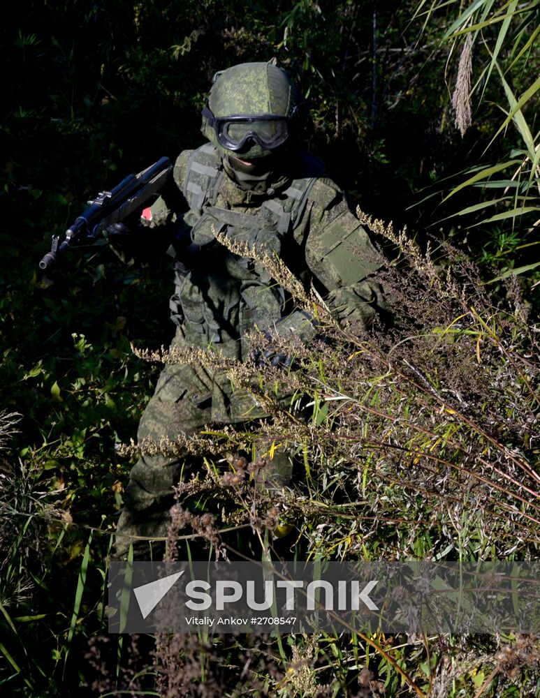 Drill of Pacific Fleet anti-terrorist forces in Primorye Territory