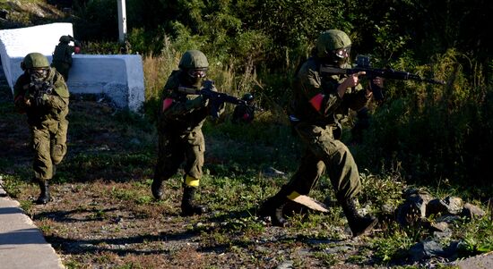 Drill of Pacific Fleet anti-terrorist forces in Primorye Territory