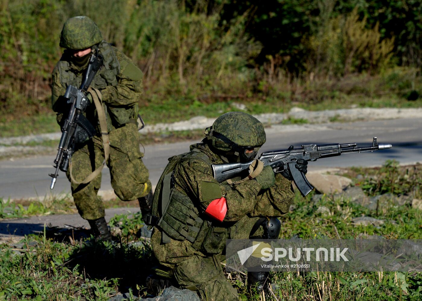 Drill of Pacific Fleet anti-terrorist forces in Primorye Territory