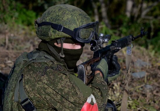 Drill of Pacific Fleet anti-terrorist forces in Primorye Territory