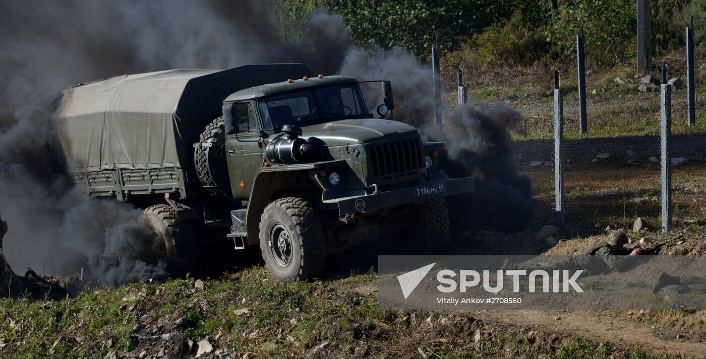 Drill of Pacific Fleet anti-terrorist forces in Primorye Territory