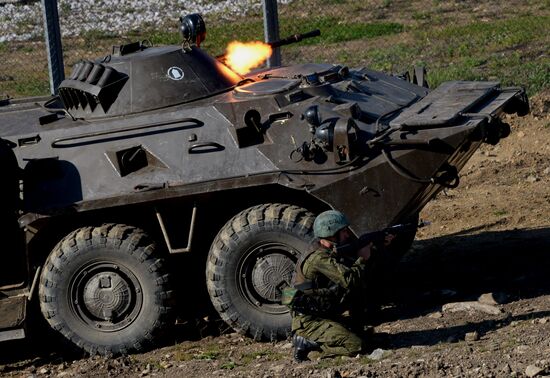 Drill of Pacific Fleet anti-terrorist forces in Primorye Territory