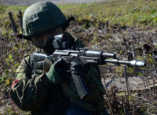 Drill of Pacific Fleet anti-terrorist forces in Primorye Territory
