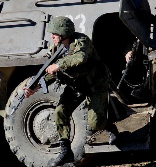 Drill of Pacific Fleet anti-terrorist forces in Primorye Territory
