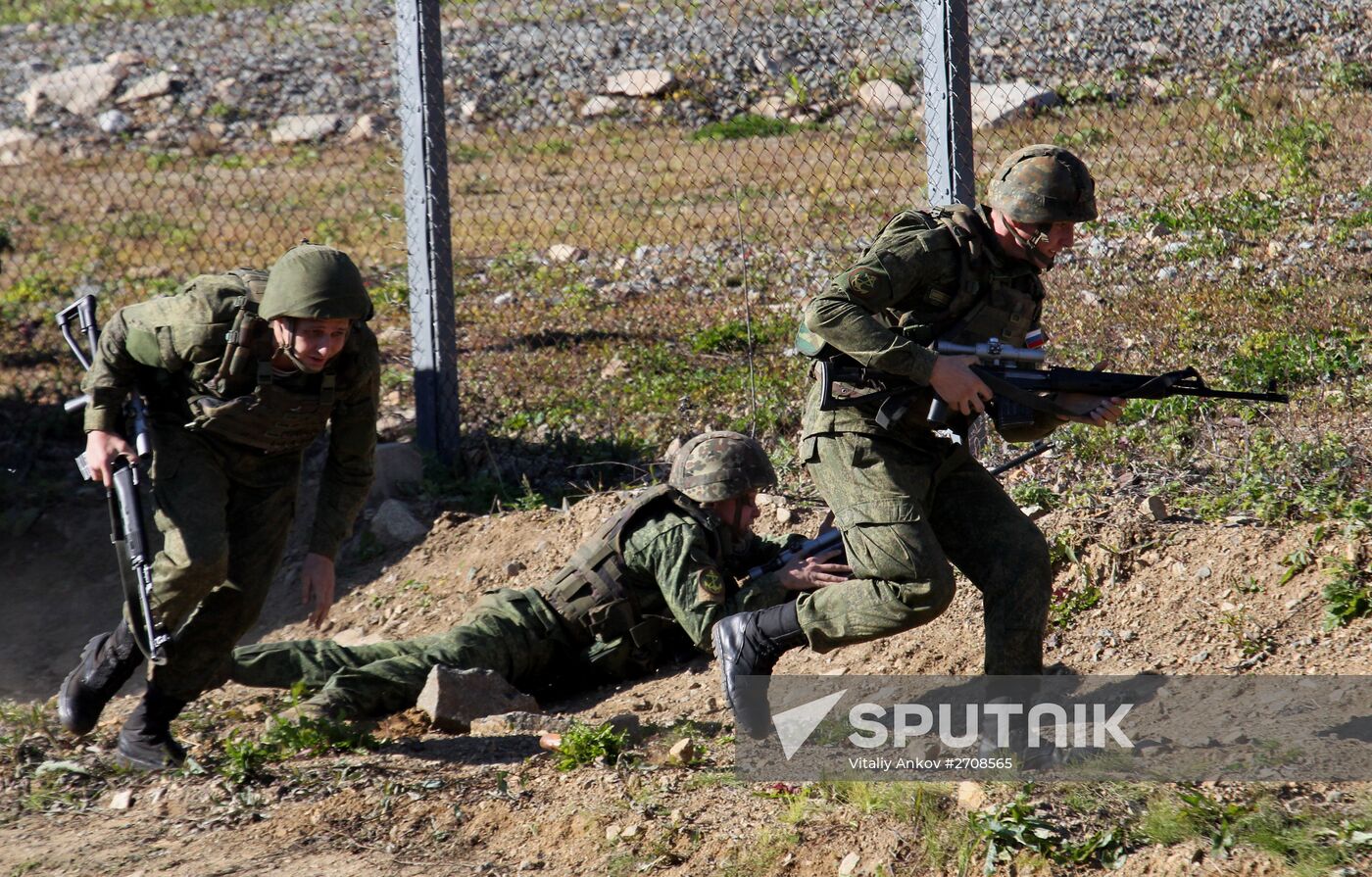 Drill of Pacific Fleet anti-terrorist forces in Primorye Territory