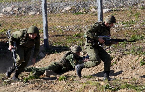 Drill of Pacific Fleet anti-terrorist forces in Primorye Territory