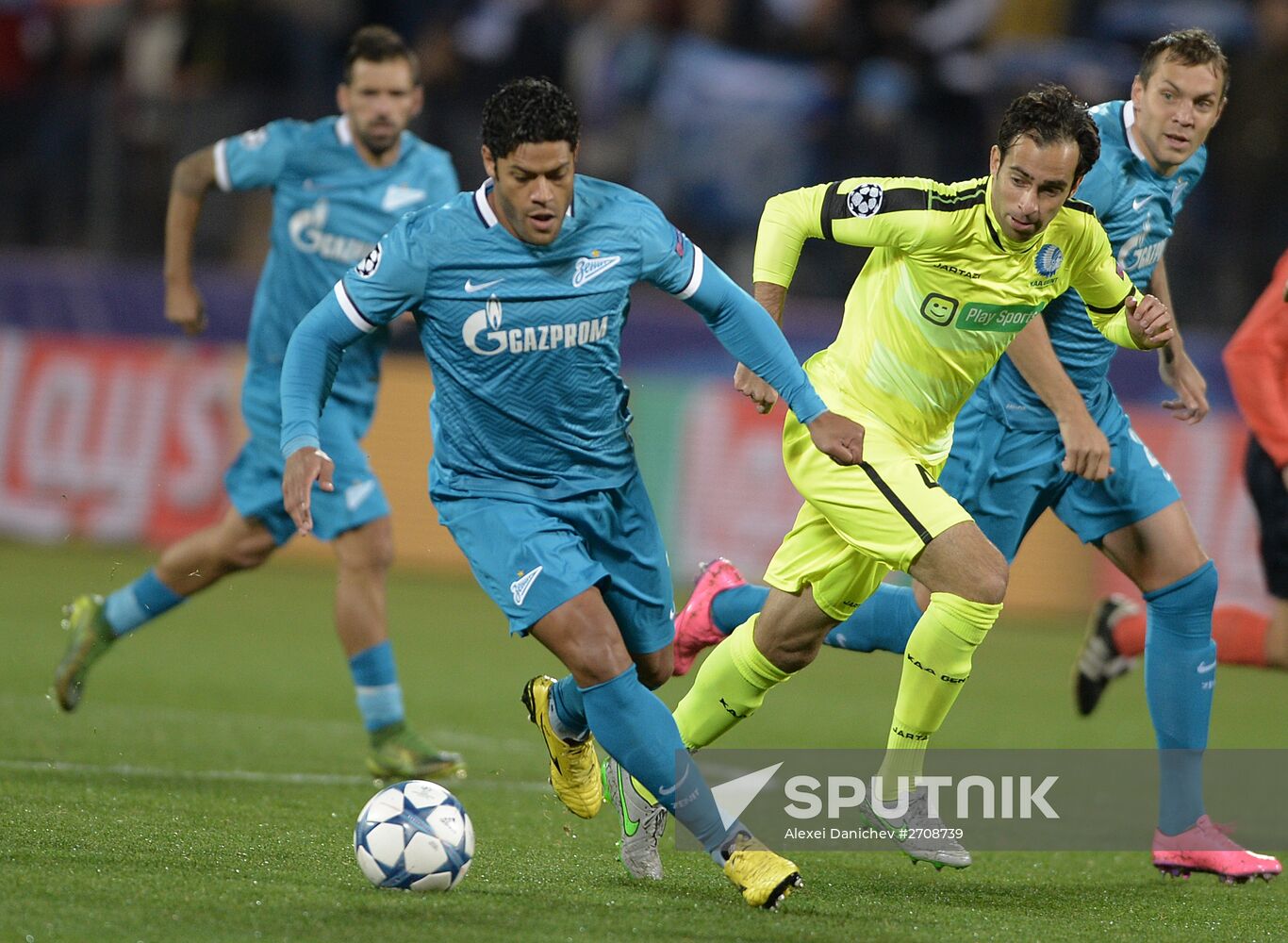 Football. UEFA Champions League. Zenit (St. Petersburg) vs. K.A.A. Gent (Gent)